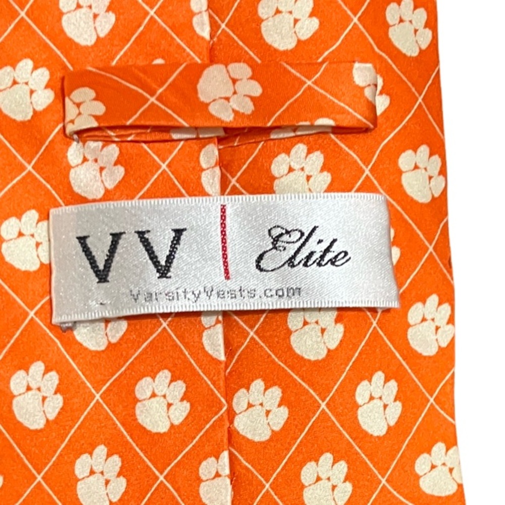 Varsity Orange Patterned Tie